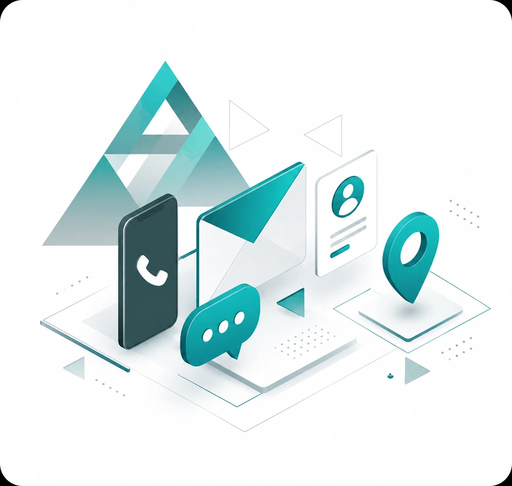 Contact and communication illustration